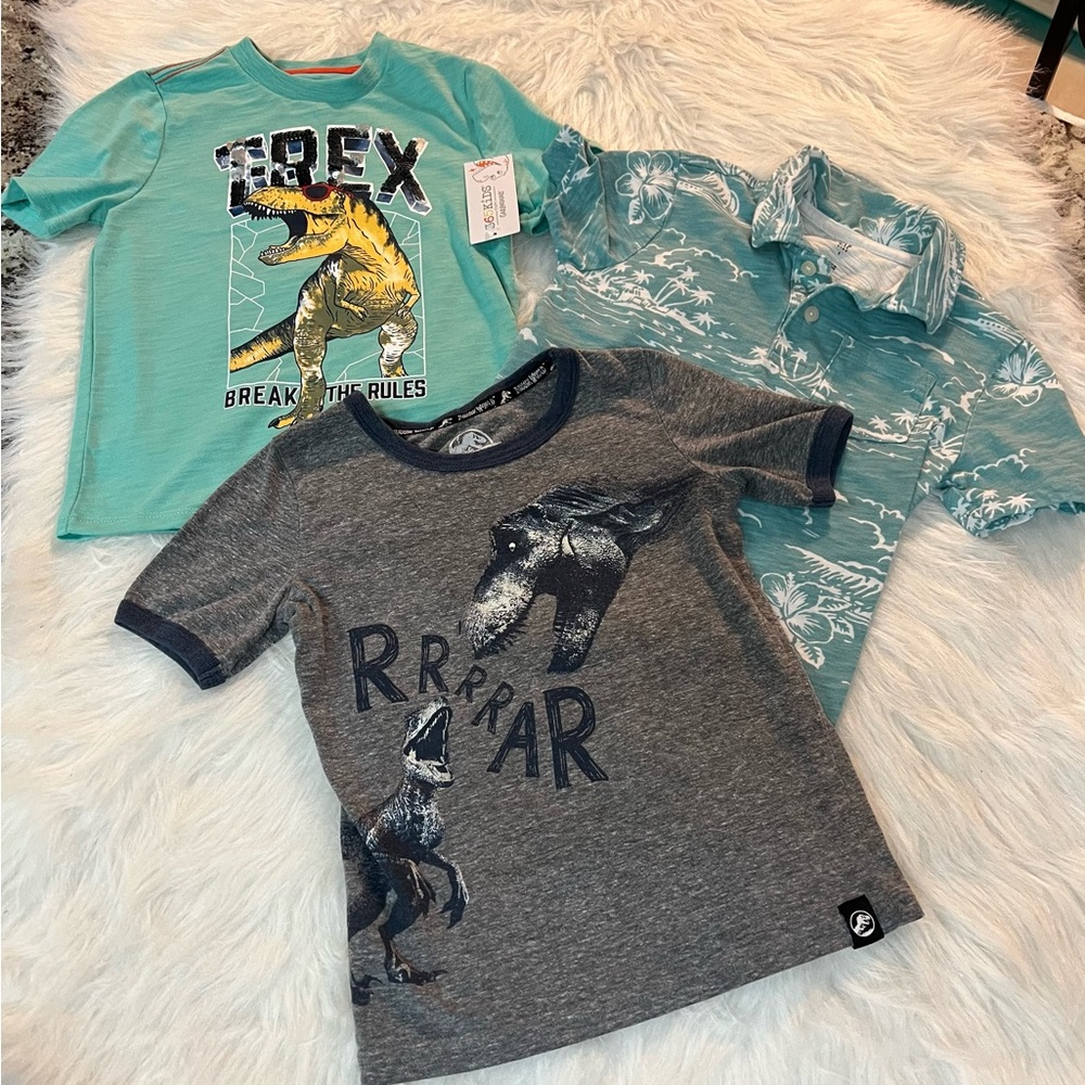 3 Dinosaur Graphic Kids T-Shirt